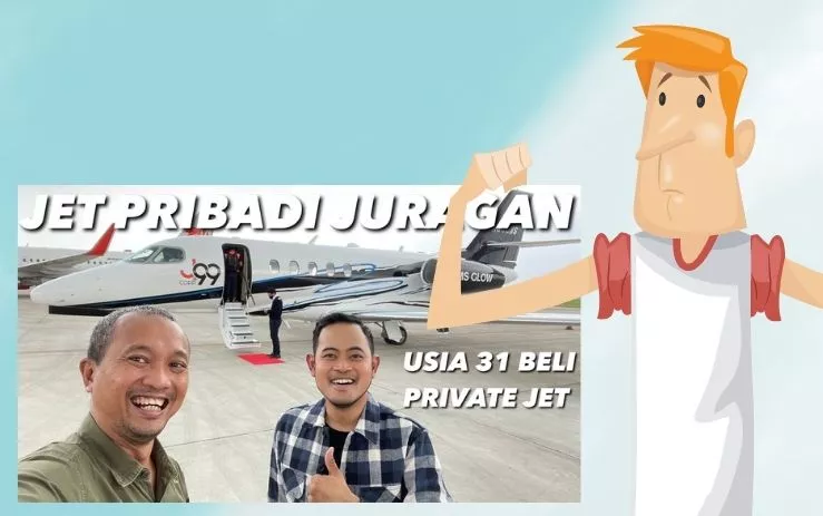 Ternyata beli jet pribadi juragan99 cuma sekadar flexing